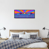 Psychedelic Sunrise Leinwanddruck (Insitu (Schlafzimmer))