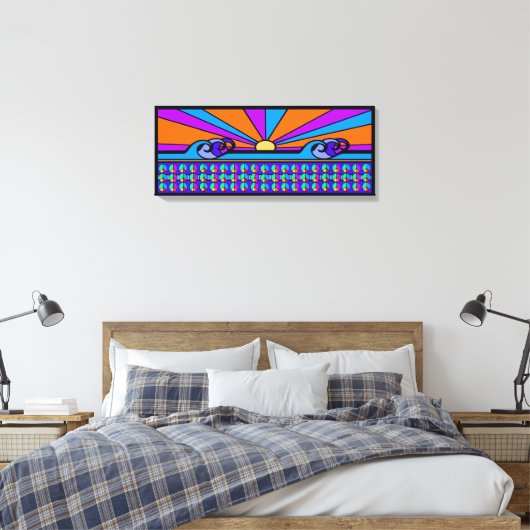 Psychedelic Sunrise Leinwanddruck (Insitu (Schlafzimmer))