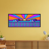 Psychedelic Sunrise Leinwanddruck (Insitu (Wohnzimmer))