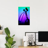 Psychedelic Sunset Poster (Heimbüro)