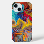 Psychedelic Swirl Abstrakt Phone Case (Rückseite)
