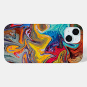 Psychedelic Swirl Abstrakt Phone Case (Rückseite (Horizontal))