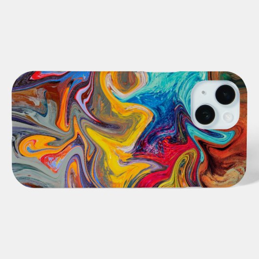 Psychedelic Swirl Abstrakt Phone Case (Rückseite (Horizontal))