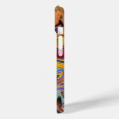 Psychedelic Swirl Abstrakt Phone Case (Rückseite / Links)