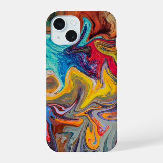 Psychedelic Swirl Abstrakt Phone Case iPhone 15 Hülle