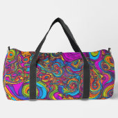 Psychedelic Swirl Duffle Bag (Vorderseite)