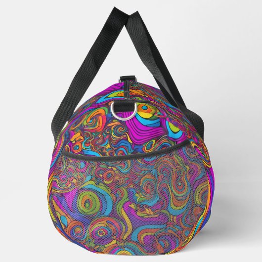 Psychedelic Swirl Duffle Bag (Rechts)