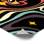 Psychedelic Swirl Eye Poster (Ecke)