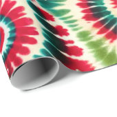 Psychedelic Swirl Weihnachtswrapping Paper Geschenkpapier (Rolleneckpunkt)