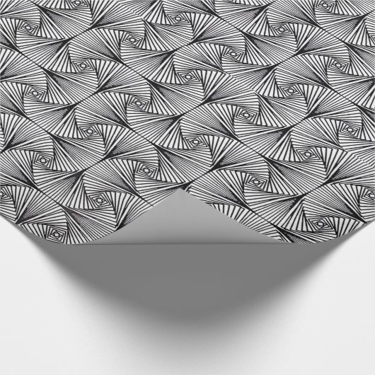 Psychedelic Swirl Wrapping Paper Geschenkpapier (Ecke)