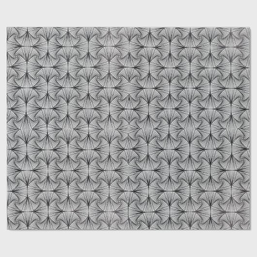 Psychedelic Swirl Wrapping Paper Geschenkpapier (Flach)