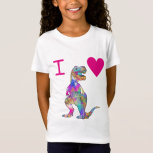 Psychedelic T Rex Liebe Dinosaurier Funny Pink Slo T-Shirt