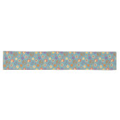 Psychedelic Table Runner Retro Pastel Mood Großer Tischläufer (Horizontal)