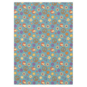 Psychedelic Tablecloth Retro Pastel Mood Piece Tischdecke (Vorderseite)