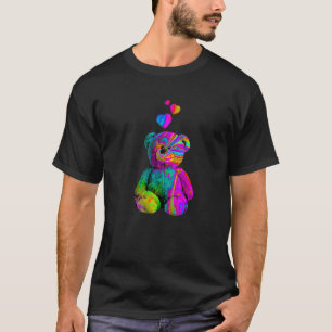 Psychedelic Teddy Bär Trippy Teddy mit T-Shirt