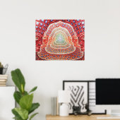 Psychedelic Third Eye und Universes Poster (Heimbüro)