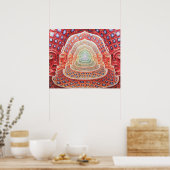 Psychedelic Third Eye und Universes Poster (Küche)