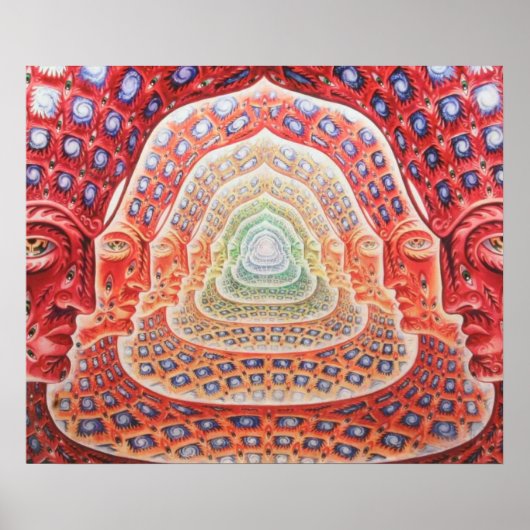 Psychedelic Third Eye und Universes Poster (Vorne)