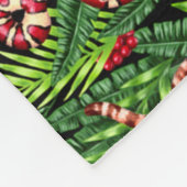 Psychedelic Tiger & Snake Dschungel Mandala Quilt Fleecedecke (Ecke)