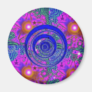 Psychedelic Time Warp Magnet