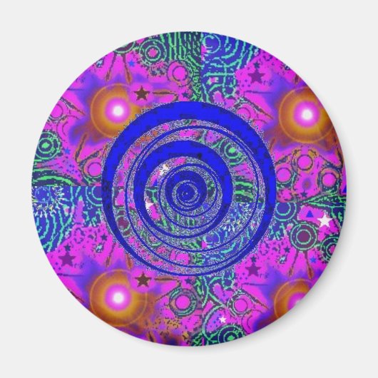 Psychedelic Time Warp Magnet (Vorne)