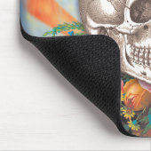 Psychedelic Top Hat Skull Mousepad (Ecke)