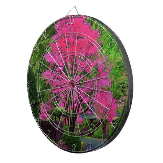 Psychedelic Tree Dartscheibe (Vorderseite rechts)