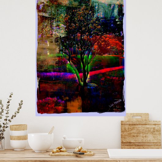 Psychedelic Tree Poster (Küche)