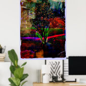 Psychedelic Tree Poster (Heimbüro)