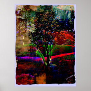 Psychedelic Tree Poster