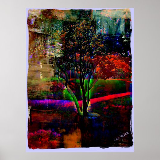 Psychedelic Tree Poster (Vorne)