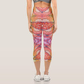 Psychedelic Visionary Geometric Art V1 Capri Leggings (Rückseite)