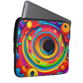 Psychedelic Vortex Abstrakt Laptopschutzhülle (Vorne Rechts)