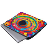 Psychedelic Vortex Abstrakt Laptopschutzhülle (Vorne Knopf)