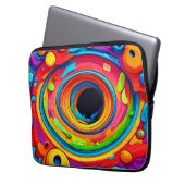 Psychedelic Vortex Abstrakt Laptopschutzhülle (Vorderseite Links)