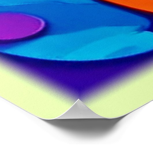 Psychedelic Vortex Abstrakt Poster (Ecke)