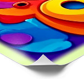 Psychedelic Vortex Abstrakt Poster (Ecke)