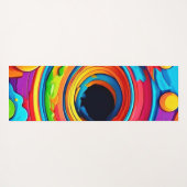 Psychedelic Vortex Abstrakt Yogamatte (Rückseite (Horizontal))