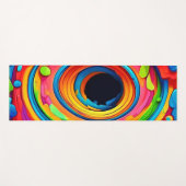 Psychedelic Vortex Abstrakt Yogamatte (Vorderseite (Horizontal))