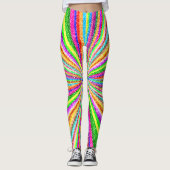 Psychedelic Vortex Leggings (Vorderseite)