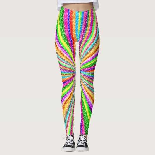 Psychedelic Vortex Leggings (Vorderseite)