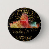 Psychedelic Washington D.C. White House Button (Vorderseite)