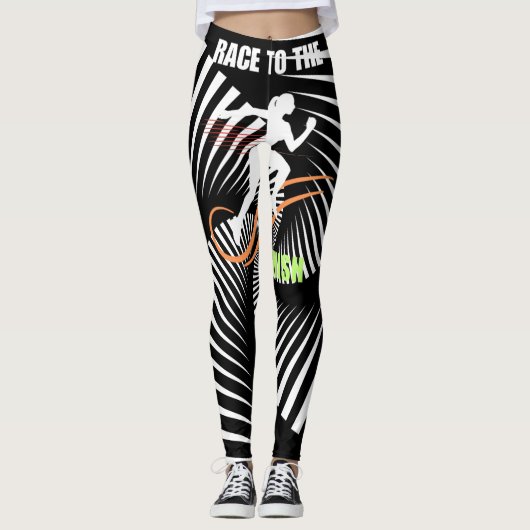 Psychedelic Wave Essence Leggings (Vorderseite)
