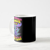 Psychedelic Weed Buzzing In New Year 2026 Funny  Kaffeetasse (Vorderseite Links)
