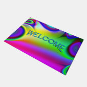 Psychedelic Welcome Fußmatte (Schrägansicht)