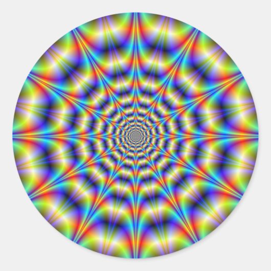 Psychedelic Wheel Sticker (Vorderseite)