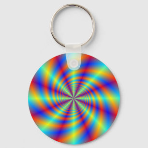 Psychedelic Whirl Key Chain Schlüsselanhänger