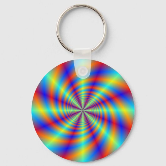 Psychedelic Whirl Key Chain Schlüsselanhänger (Vorderseite)