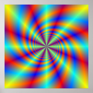 Psychedelic Whirl Poster