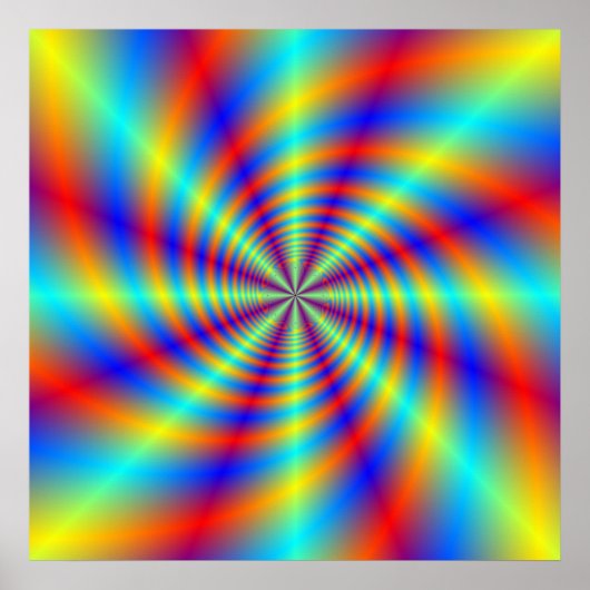 Psychedelic Whirl Poster (Vorne)